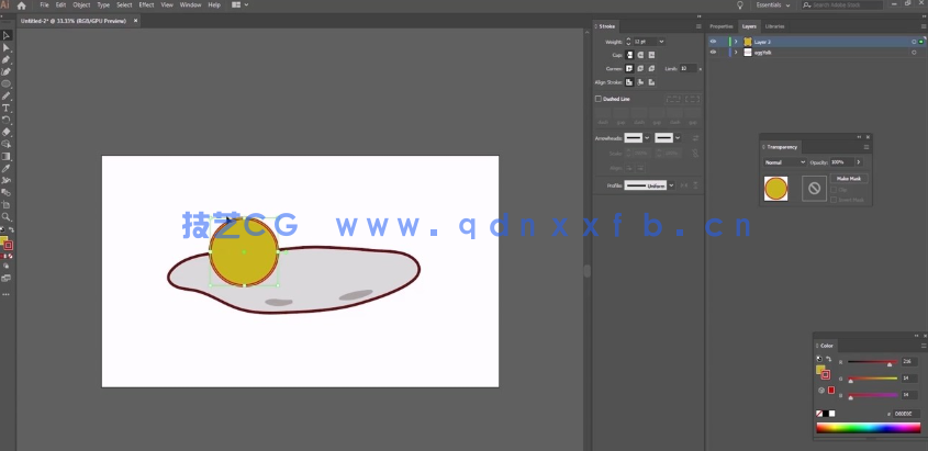 AE与Illustartor制作创意gif动画技术训练视频教程(图5)