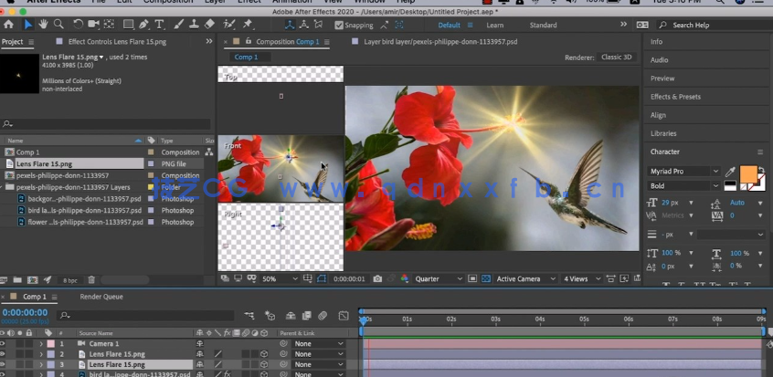 AE与PS 2.5D视差动画特效视频教程(图6)