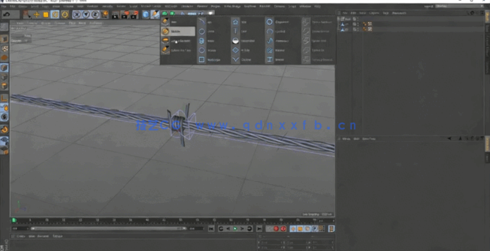 Redshift渲染器铁丝网建模腐蚀材质渲染C4D教程(图2)