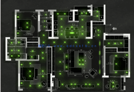 PS灯光彩平设计简约模板(图3)