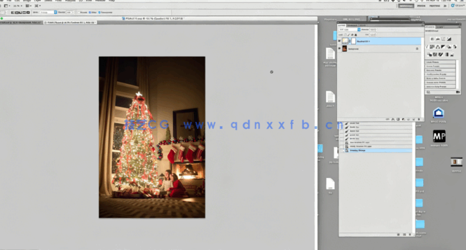 圣诞节布置圣诞树场景摄影及后期调色视频教程(图3)