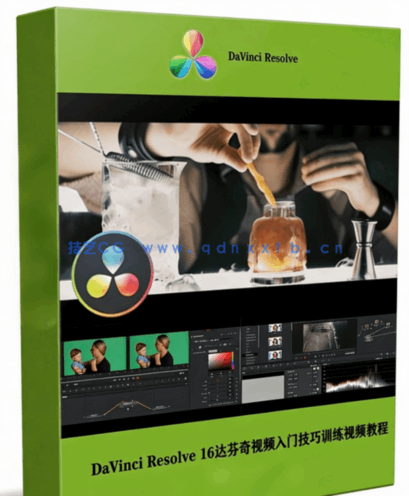 [DaVinci Resolve] DaVinci Resolve 16达芬奇视频入门技巧训练视频教程(图1)