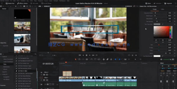 [DaVinci Resolve] DaVinci Resolve 16视频编辑基础指南视频教程(图4)