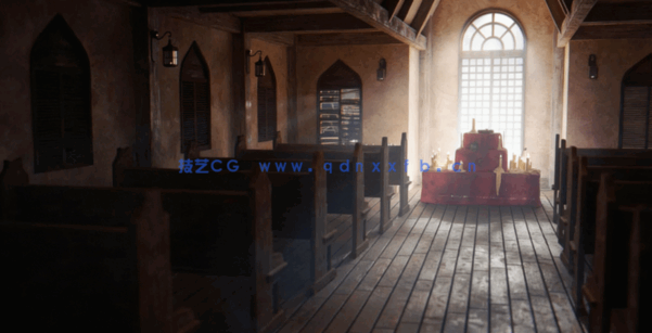 [建筑景观] 阴郁诡谲新英格兰小镇建筑环境场景3D模型 94G完整版(图5)