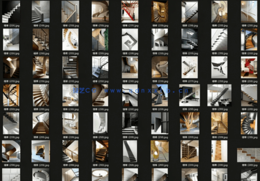 楼梯造型意向高清图集（1G，1168张）(图4)