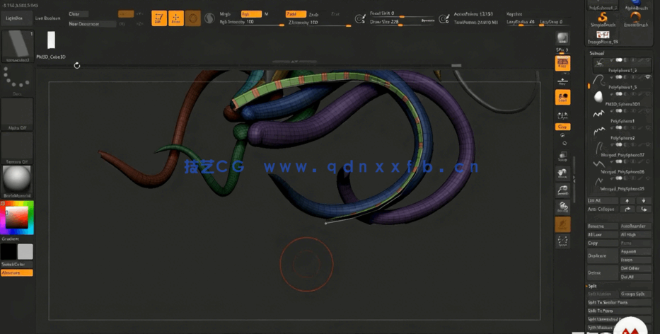 Zbrush邪恶海怪角色数字雕刻设计视频教程 (图5)
