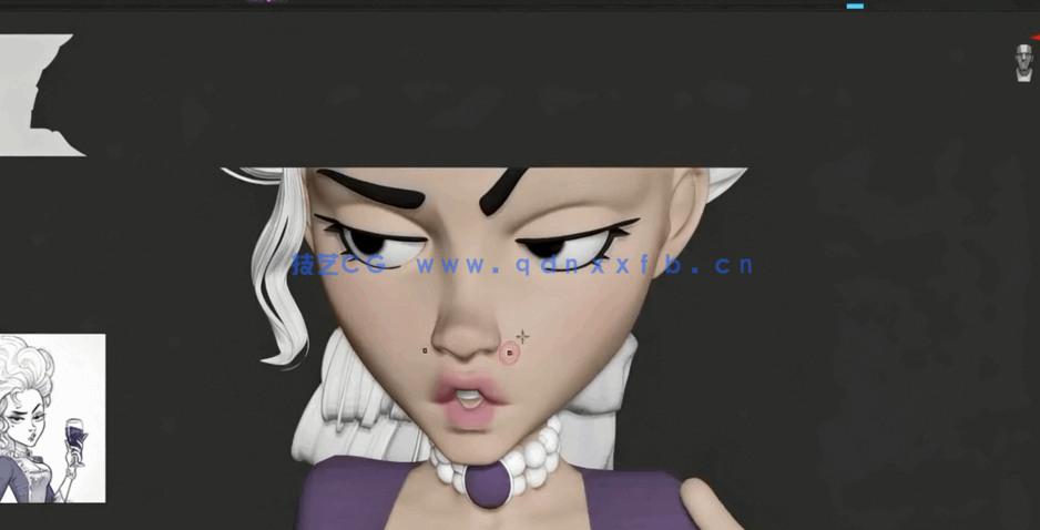 Zbrush人物角色基础网格雕刻原理视频教程 附源文件 (图4)