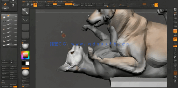 Zbrush逼真动物雕刻艺术设计实例训练视频教程(图2)