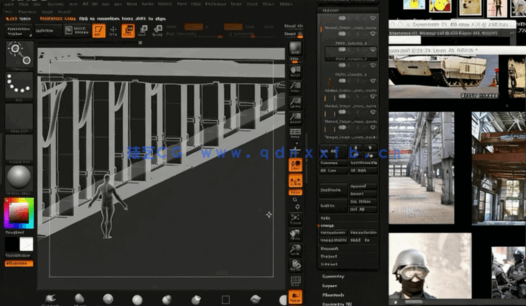 ZBrush概念环境场景渲染技术训练视频教程(图3)