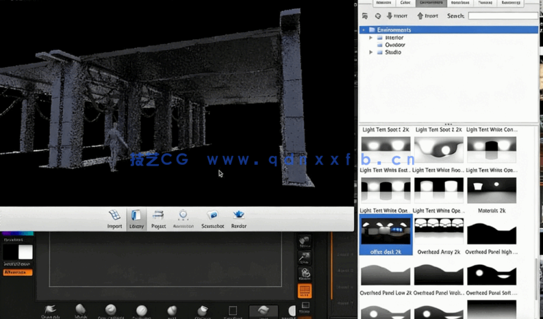 ZBrush概念环境场景渲染技术训练视频教程(图5)