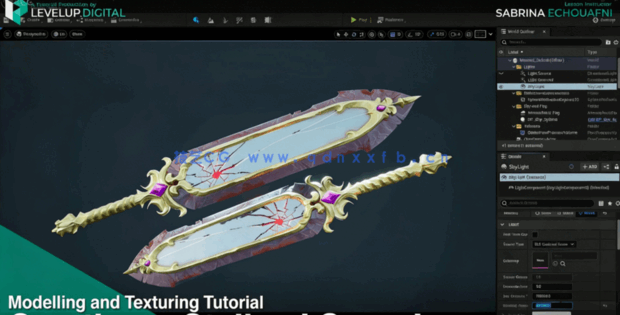 战神游戏概念艺术大剑武器设计工作流程视频教程(图3)