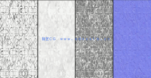 50种瓷砖材质贴图-带法线凹凸反射(图2)