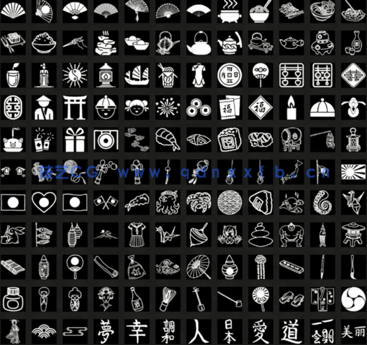 1300+高清亚洲日本、东南亚、国风等元素Alpha贴图(图4)