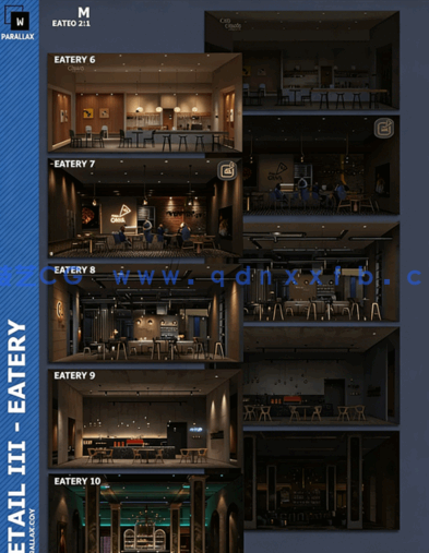 EXR\OSL\3D透视贴图WParallax Retail 03 Eatery(图3)