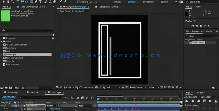 AE未来派科幻HUD特效动画制作视频教程(图4)