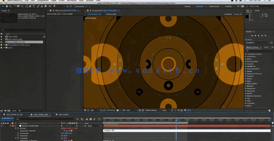 AE全息影像HUD动画制作工作流程视频教程(图6)