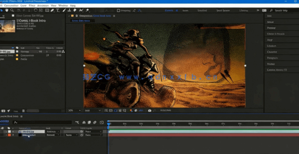 AE创建像素化彩色半色调漫画书效果动画工作流程视频教程(图3)