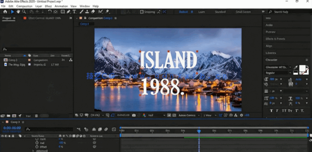 AE初学者创建视频合成特效工具工作流程视频教程(图2)
