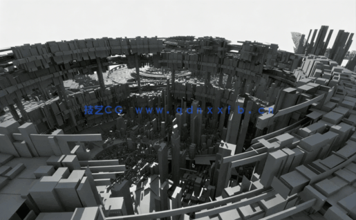 C4D+PS快速创建大型城市教程(图5)