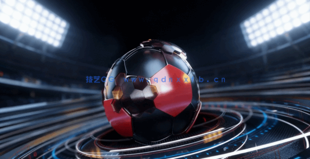 C4D+AE制作华丽足球开场体育电视节目栏目包装教程(图1)