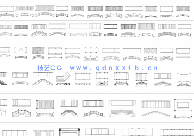 2026年最新景观桥CAD图库CAD石桥CAD拱桥CAD木桥CAD桥梁(图2)
