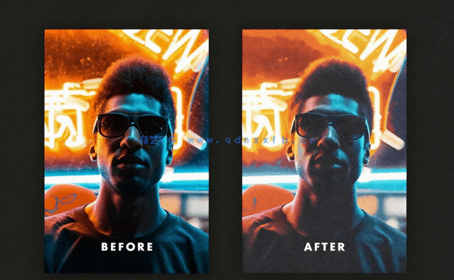 特殊漫画英雄角色照片效果PSD模板(图3)