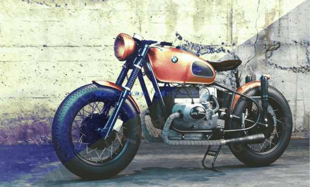 逼真复古多彩色调划痕效果人像写真PSD模板(图5)