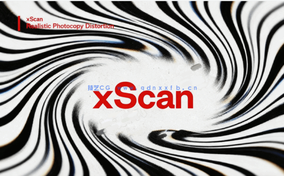 5种不同抽象影印失真效果文字PSD模板(图1)