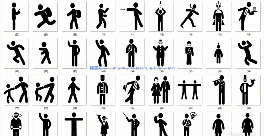 500款 创意人物图标(PNG+PSD)(图1)