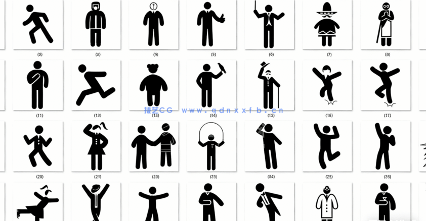 500款 创意人物图标(PNG+PSD)(图3)