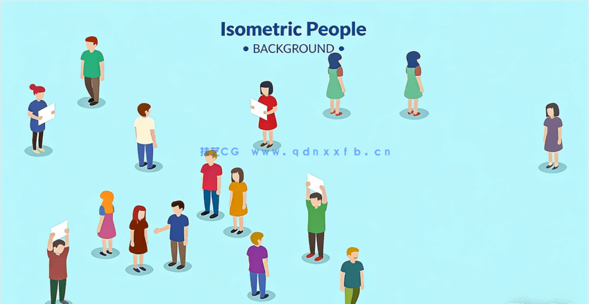 PS素材后期轴测人物大全PNG丨彩图+黑白线稿丨(图1)