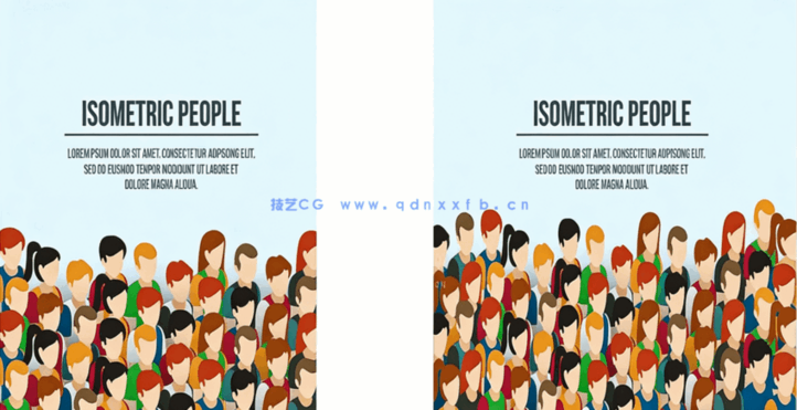 PS素材后期轴测人物大全PNG丨彩图+黑白线稿丨(图5)