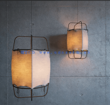 免费古典挂墙灯笼模型 Ay illuminate Z1 Black with cotton(图1)