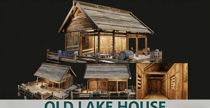 [建筑景观] 200座中世纪木质房屋建筑场景3D模型合集(图6)