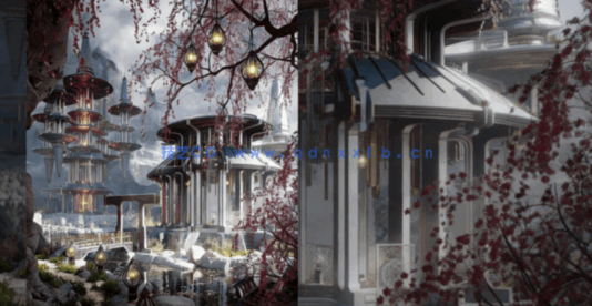 [建筑景观] 亚洲神圣寺庙神社宝塔东方古典建筑场景(图2)