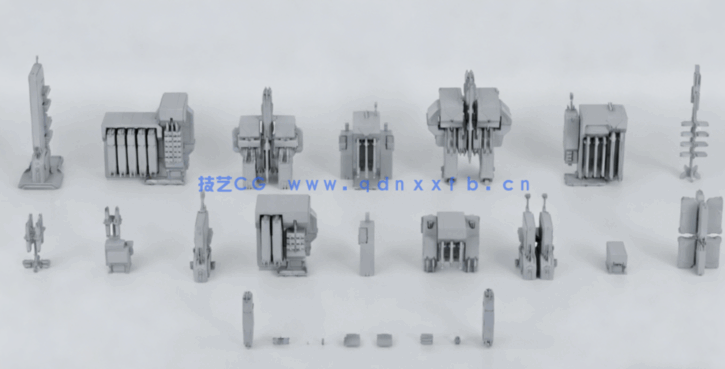 [建筑景观] 未来主义太空科幻建筑环境场景高精度3D模型(图6)