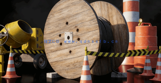 [建筑景观] 真实大都市城市街道报刊亭围栏小吃摊垃圾桶等边路场景3D模型(图3)