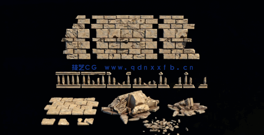 [建筑景观] 古罗马失落的帝国建筑场景3D模型合集(图6)