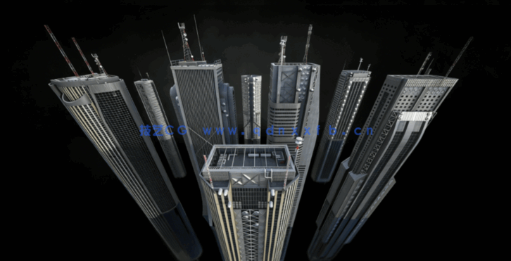 [建筑景观] 日本新东京Tokyo科幻城市建筑景观3D模型合集 更新版(图2)