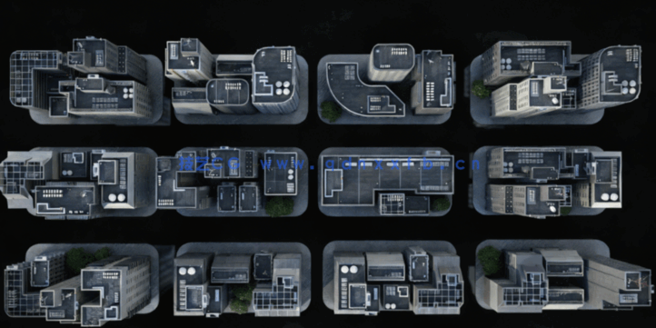 [建筑景观] 日本新东京Tokyo科幻城市建筑景观3D模型合集 更新版(图5)