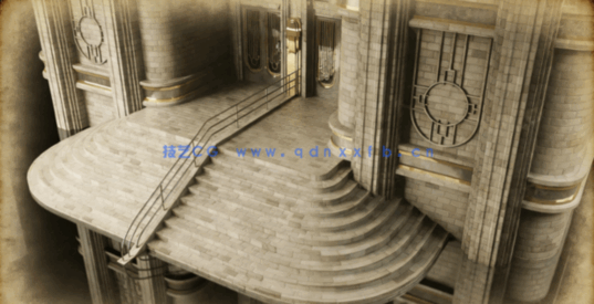 [建筑景观] 奢华富丽堂皇艺术感虚拟城市建筑环境场景3D模型(图4)