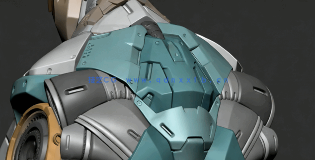 ZBrush机甲战士硬表面建模实例制作视频教程(图5)