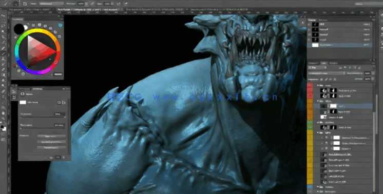 Zbrush数字雕刻高质量渲染技术训练视频教程 (图4)