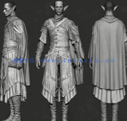 Zbrush精灵王游戏角色雕刻建模制作完整工作流程视频教程(图2)