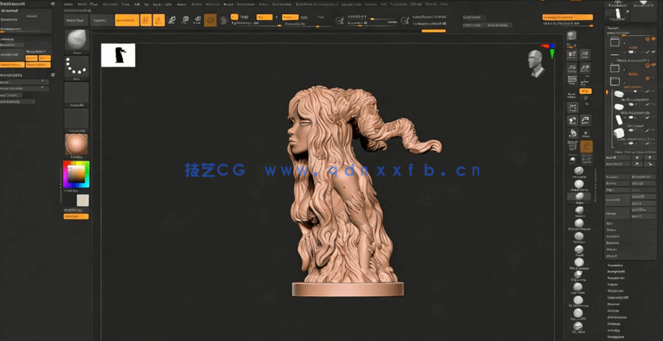 Zbrush从概念草图到3D打印雕塑工作流程视频教程 (图3)