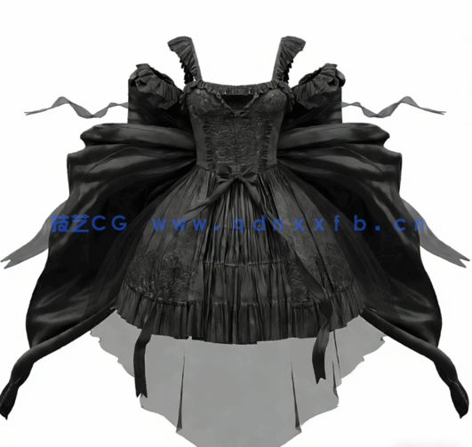 ZBrush 3dsmax SP多利亚哥特式服装的设计建模与贴图制作视频教程 (图2)