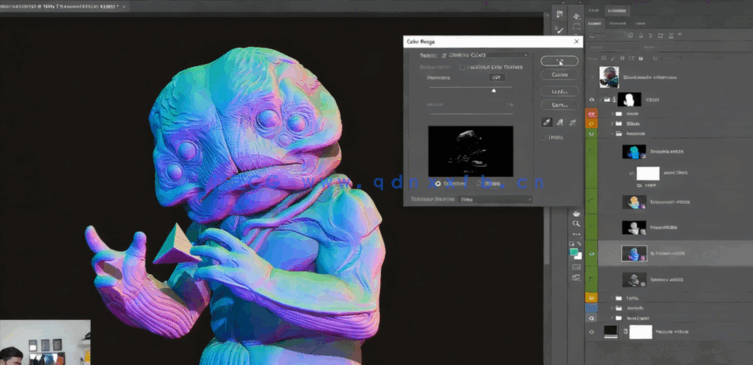 ZBrush六眼异形概念艺术雕刻创作工作流程视频教程 (图5)