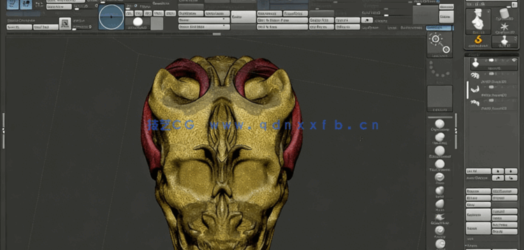 ZBrush生物半身像概念艺术雕刻设计流程视频教程(图2)