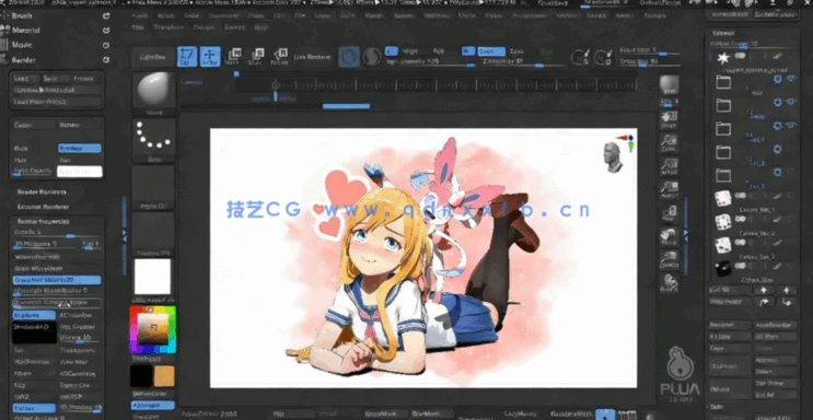 ZBrush卡通女孩精灵卧室完整制作流程视频教程 (图5)