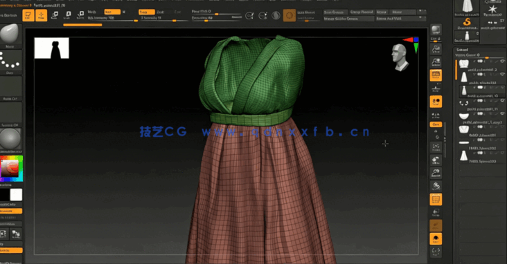 Zbrush文艺复兴时期朱丽叶角色制作全流程视频教程 (图3)